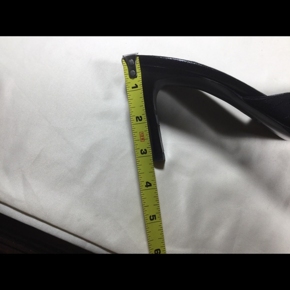 Gucci Black GG Monogram Mules Heels 38C - Picture 14 of 16